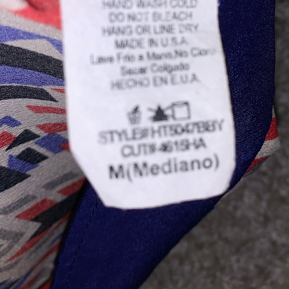Miami Cream, Red, & Blue tank top size M - Picture 7 of 9